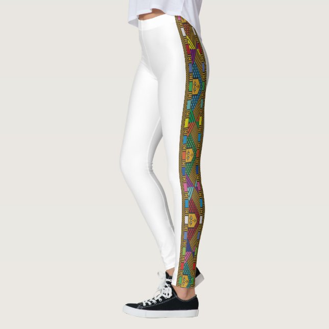 Äthiopisches Ethnisches Muster / Saba Tilet Leggings (Links)