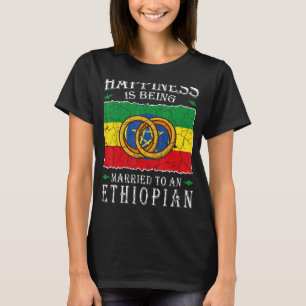 Äthiopisches Hochzeitäthiopien - Ehefteflagge Verh T-Shirt