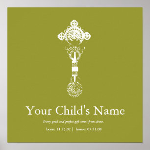 Äthiopisches Kreuz - Gedenkplakat Poster