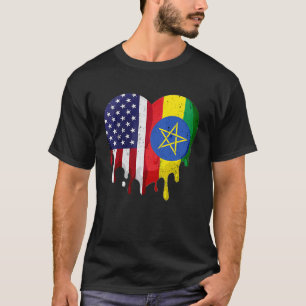 Äthiopisches Kulturerbe Monat äthiopische Flagge E T-Shirt