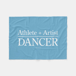 Athlet + Künstler = Tänzer Fleecedecke
