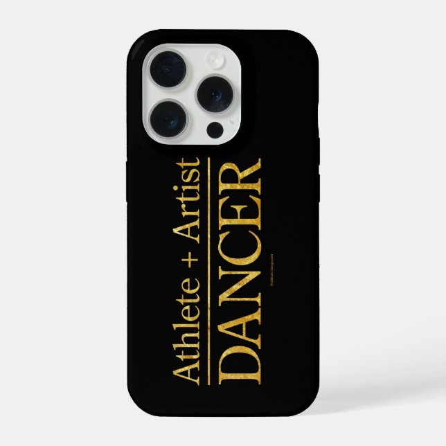 Athlet + Künstler = Tänzer iPhone Hülle (Rückseite)