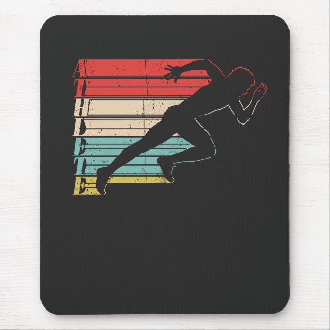 Athlet Läufer Mousepad (Vorne)
