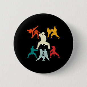 Athlet Sparring Schwarzgürtel Karate-Geschenk Kara Button