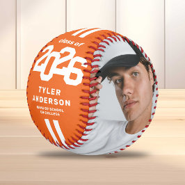 Athlete 2025 Orange Abschluss Custom Foto Baseball