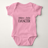 Athlete + Artist = Dancer Baby Bodysuit