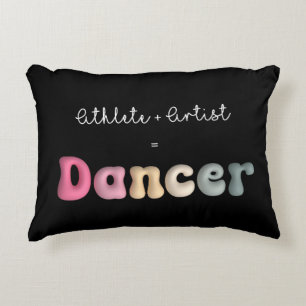 Athlete + Artist = Dancer, Funny gifT für Dancer Dekokissen