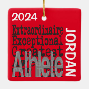 Athlete Extraordinaire CUSTOM Keramikornament