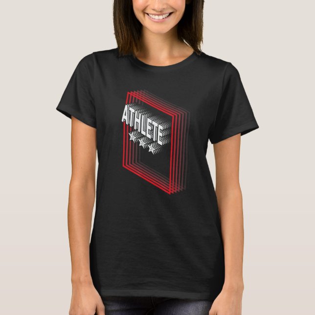 Athletenberufstitel-Schätzung Retro T-Shirt (Vorderseite)