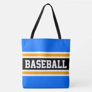 Athletic BASEBALL Hellblau Schwarz Orange Streifen