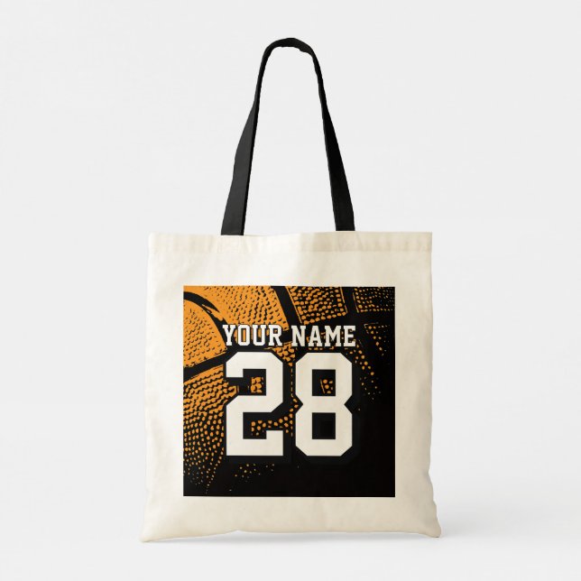 Athletic basketball tote bag for sports fans tragetasche (Rückseite)