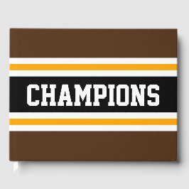 Athletic CHAMPIONIONS Spaß Fett braune schwarze St Gästebuch