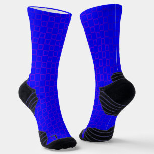 Athletic Crew Sock Blue Lila Classic Design Socken