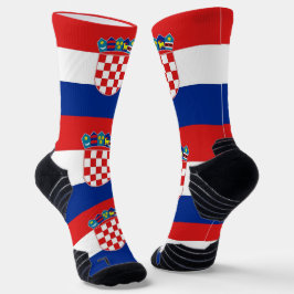 Athletic Crew Sock mit der Flagge Kroatiens Socken