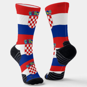 Athletic Crew Sock mit der Flagge Kroatiens Socken