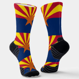 Athletic Crew Sock mit Fahne von Arizona, USA Socken