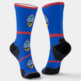 Athletic Crew Sock mit Fahne von Guam, USA Socken