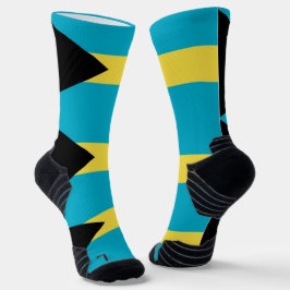 Athletic Crew Sock mit Flagge von Bahamas Socken