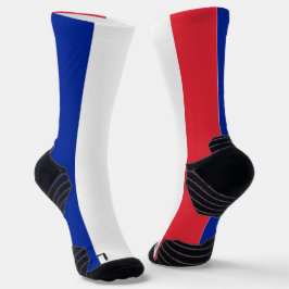 Athletic Crew Sock mit französischer Flagge Socken