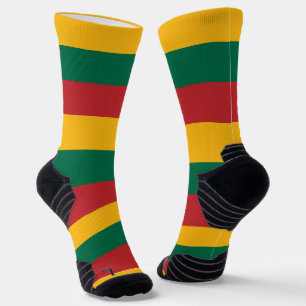 Athletic Crew Sock mit litauischer Flagge Socken