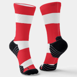 Athletic Crew Sock mit österreichischer Flagge Socken