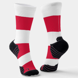 Athletic Crew Sock mit polnischer Flagge Socken