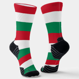 Athletic Crew Sock mit ungarischer Flagge Socken