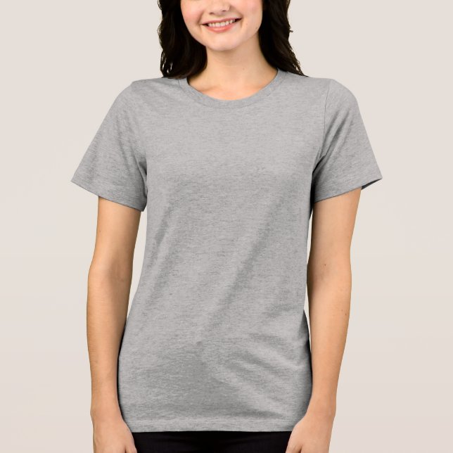 Athletic Grey Women's Tri-Blend Scoop T-Shirt Tri-Blend Shirt (Vorderseite)