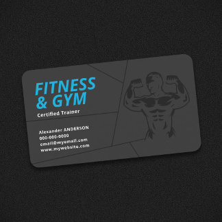 Athletic Gym & Fitness - Trainer Visitenkarte