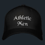 Athletic Men Custom Text Strength Style Pride-Hat Bestickte Baseballkappe<br><div class="desc">Der "Athletic Men" bestickte Hut in Royal Blue ist für diejenigen gedacht,  die Kraft,  Ausdauer und Entschlossenheit verkörpern. Die kühne Stickerei zeichnet sich durch ihren Stolz auf Athletik und eine Gewinnerin aus.</div>