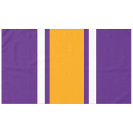 Athletic Royal Lila Orange White Racing Stripes Tischdecke