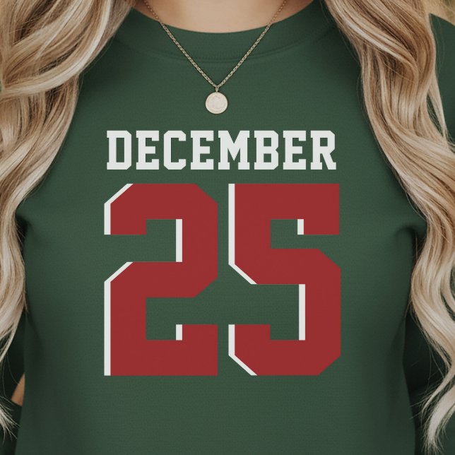 Athletic Sports December 25 Jersey Style Sweatshirt (Von Creator hochgeladen)