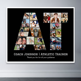 Athletic Trainer AT Retirement Foto Collage Poster