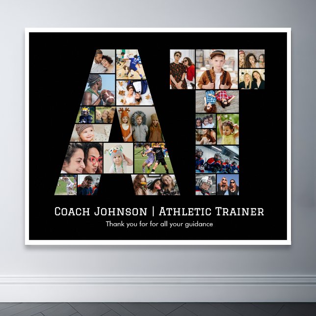 Athletic Trainer AT Retirement Foto Collage Poster (Von Creator hochgeladen)