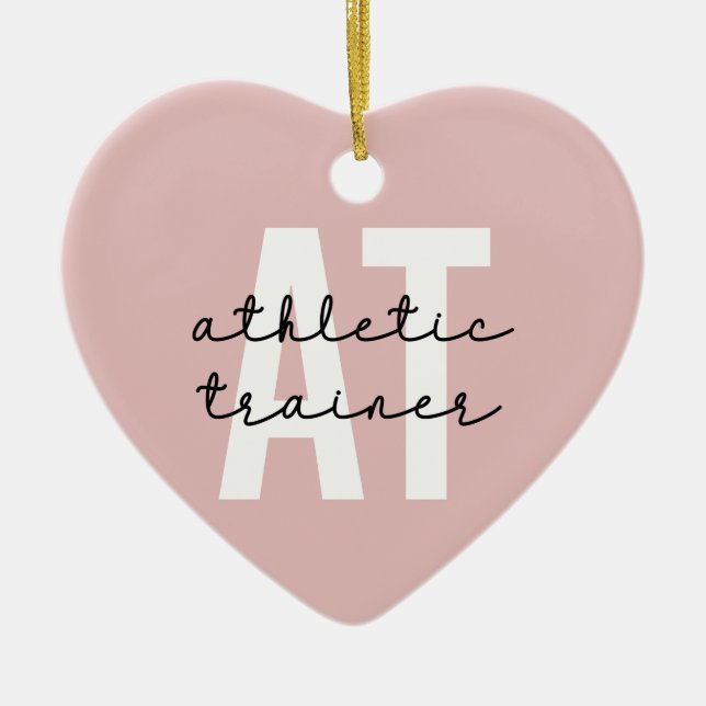 Athletic Trainer AT Sport Keramik Ornament (Vorne)