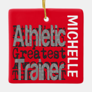 Athletic Trainer Extraordinaire CUSTOM Keramikornament