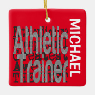 Athletic Trainer Extraordinaire CUSTOM Keramikornament