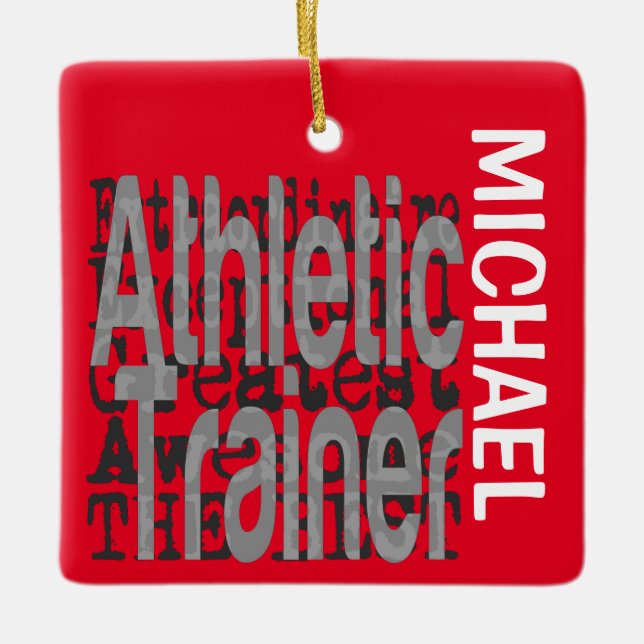 Athletic Trainer Extraordinaire CUSTOM Keramikornament (Vorderseite)