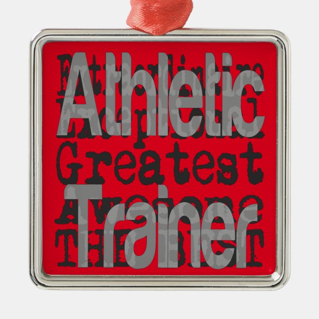 Athletic Trainer Extraordinator Ornament Aus Metall (Vorne)