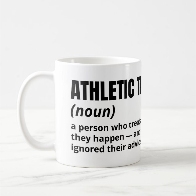 Athletic Trainer Funny Definition Coffee Tasse (Links)