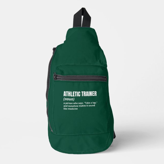 Athletic Trainer Job Definition Crossbody Bag (Vorderseite)