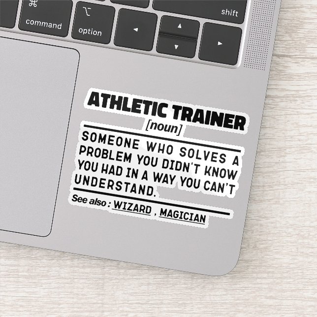 Athletic Trainer Noun Definition Cooles Training Aufkleber (Detail)