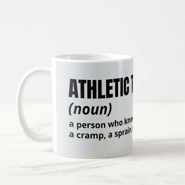Athletic Trainer Spaß Tasse - Funny Job Definition (Links)