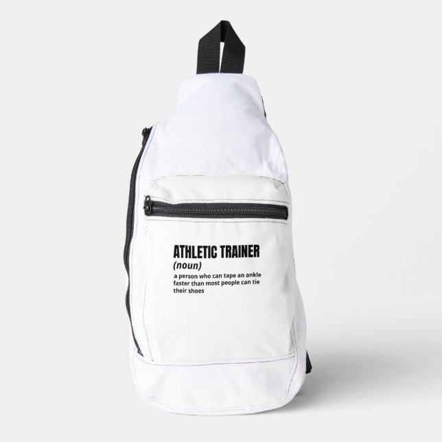Athletic Trainer - Witty Definition Crossbody Bag (Vorderseite)