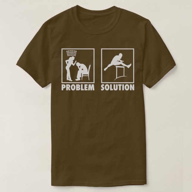 Athletics Athletics-Erklärung Problem Lösung T-Shirt (Design vorne)