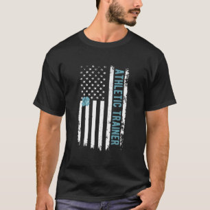 Athletiktrainer US-Flagge Athletiktraining T-Shirt