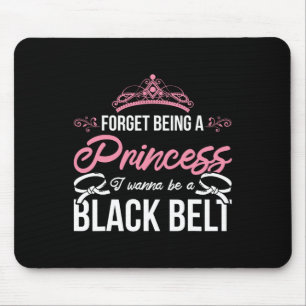 Athletin Karate Mädchen Sparring Schwarzgurt Fraue Mousepad