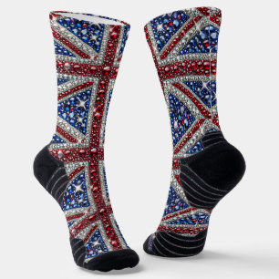 Athletische Crew Sock mit Britischen Farben Socken
