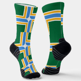 Athletische Crew Sock mit der Flagge von Portland  Socken