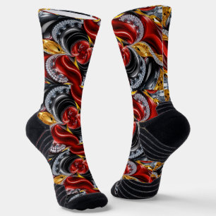 Athletische Crew Sock mit deutschen Farben Socken